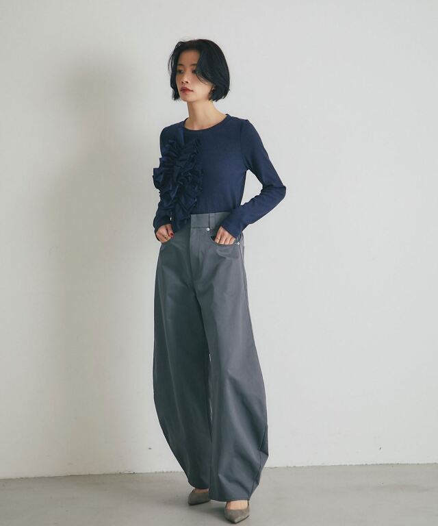 ARVELLIA】WAVE FRILL KNIT