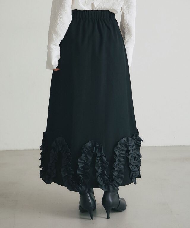 ARVELLIA】RUFFLE WAVE SKIRT