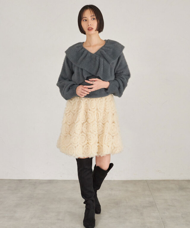 ARVELLIA】TULLE BALLOON SKIRT