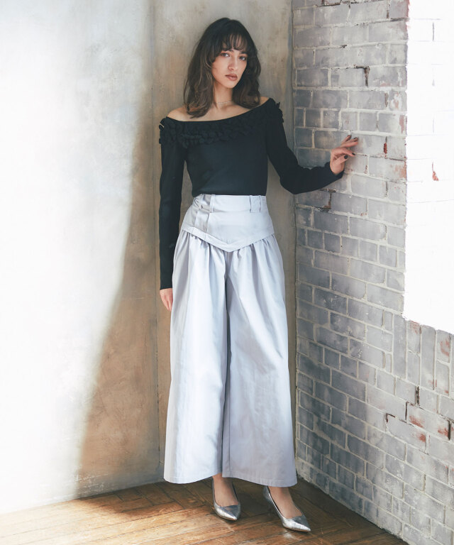 ARVELLIA】TUCKED CORESET PANTS