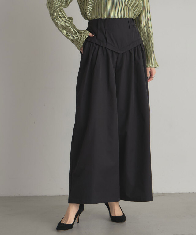 ARVELLIA】TUCKED CORESET PANTS