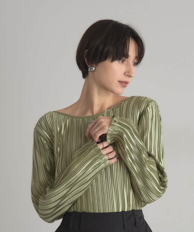 ARVELLIA】TEXTURED SATIN TOPS