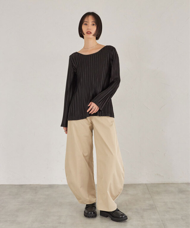 ARVELLIA】TEXTURED SATIN TOPS