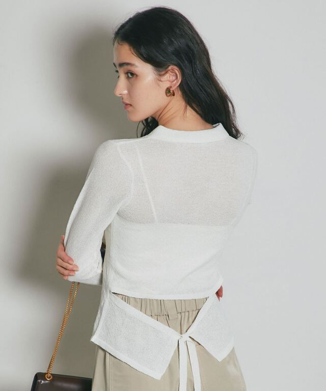 ARVELLIA】FLARE BACK CUT KNIT