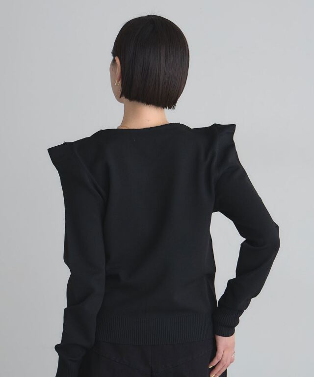 ARVELLIA】POWER SHOULDER KNIT