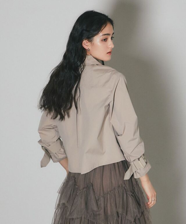 kiyonee7さん12-7-7 ARVELLIA】SLANT SHORT TRENCH