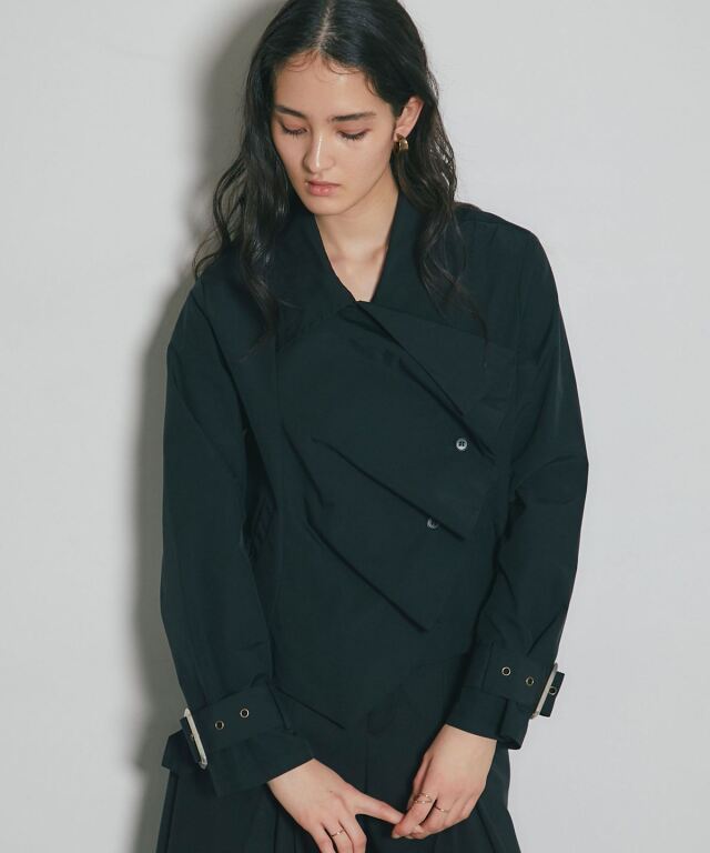 kiyonee7さん12-7-7 ARVELLIA】SLANT SHORT TRENCH