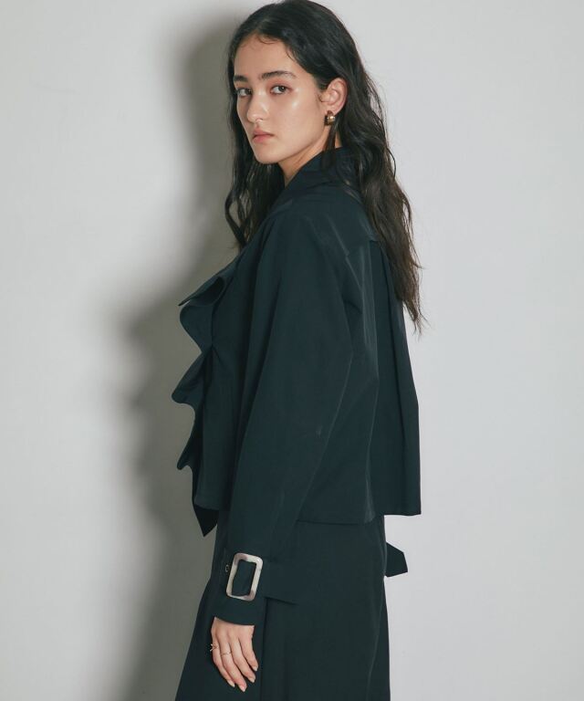 ARVELLIA】SLANT SHORT TRENCH