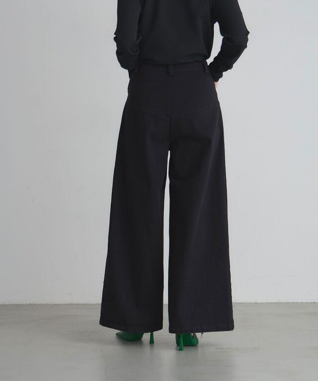 ARVELLIA】FRINGE WIDE DENIM