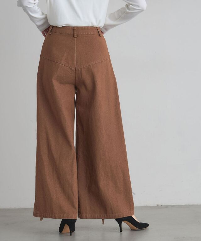 ARVELLIA】FRINGE WIDE DENIM