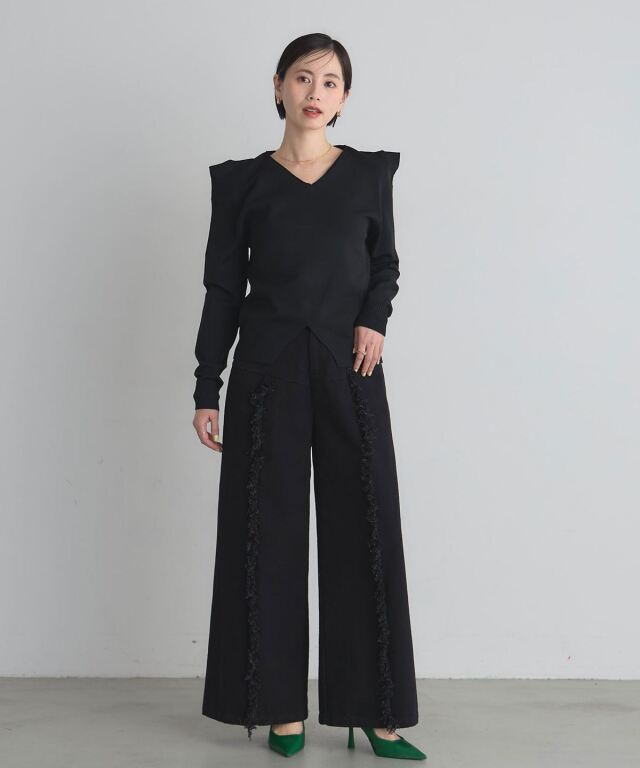 【専用ページ】オーダーメイドビバリウム ARVELLIA】FRINGE WIDE DENIM