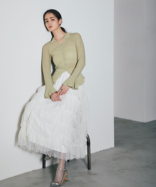 Hisa　様　ご相談家具2 ARVELLIA】LAYERED TULLE SKIRT