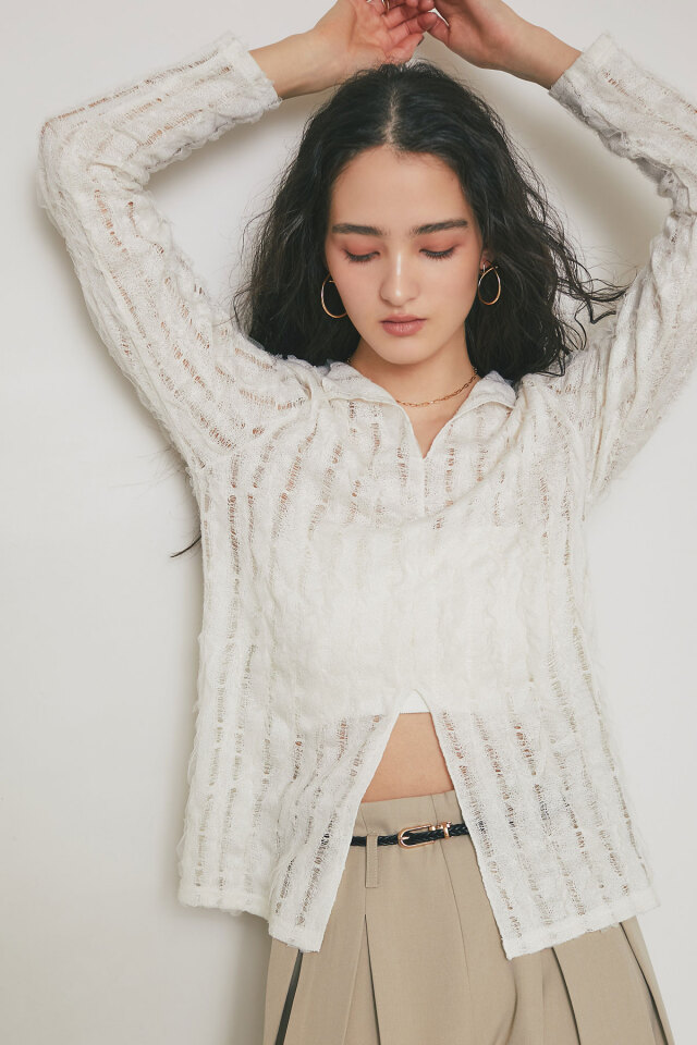 ケーブルニット