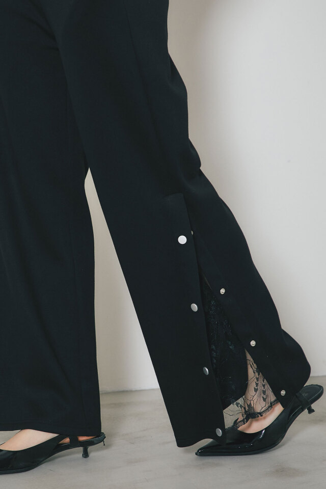 ビジュー付きスウェットチュニック