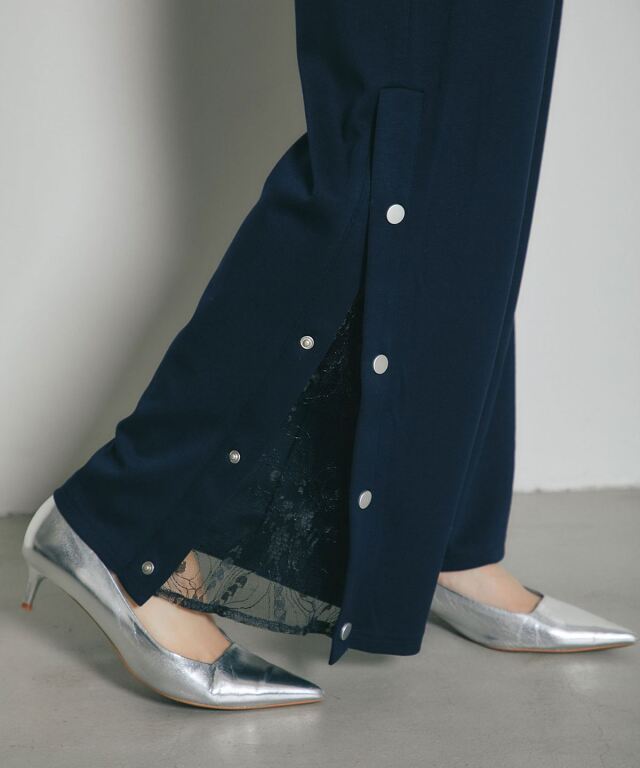 ARVELLIA】LACE REVEAL SNAP PANTS