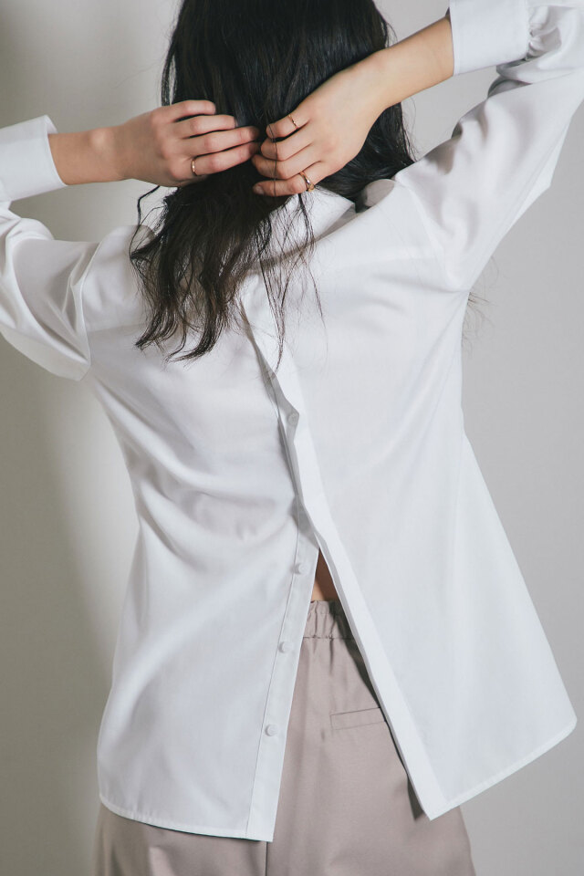 ビジュー付きスウェットチュニック