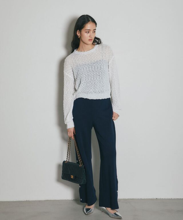 ARVELLIA】POPCORN KNIT TOP