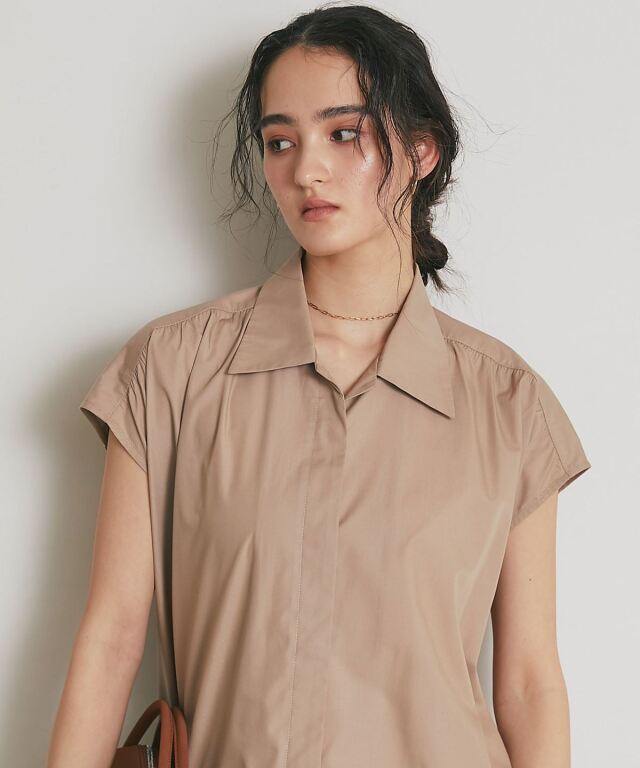 ARVELLIA】TUCK BELT SHIRT DRESS