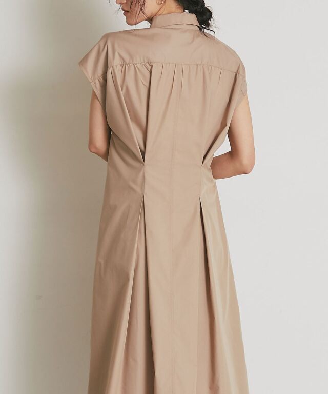 ARVELLIA】TUCK BELT SHIRT DRESS