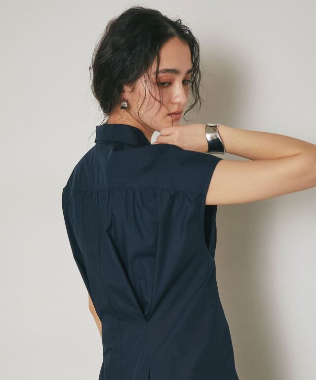 ARVELLIA】TUCK BELT SHIRT DRESS