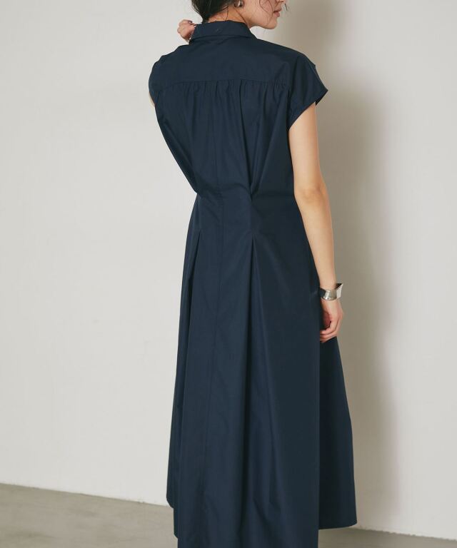 ARVELLIA】TUCK BELT SHIRT DRESS