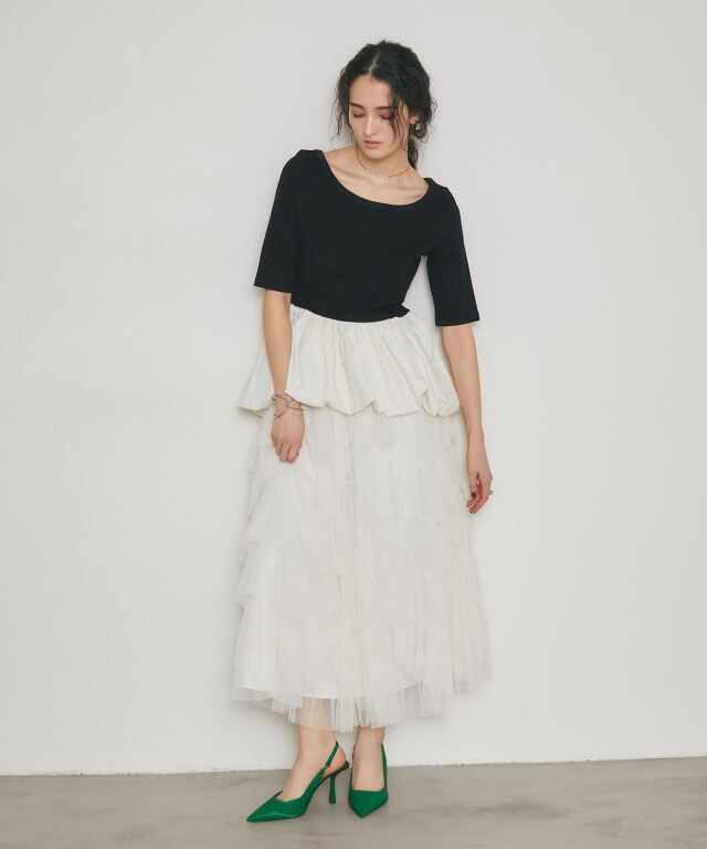 ARVELLIA】ASYMMETRIC BALLOON TOP