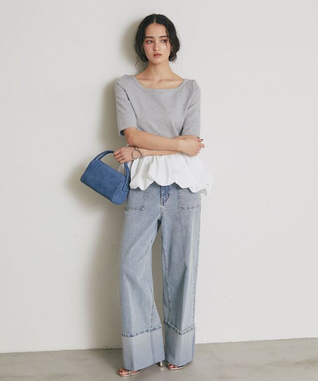 ARVELLIA】ASYMMETRIC BALLOON TOP