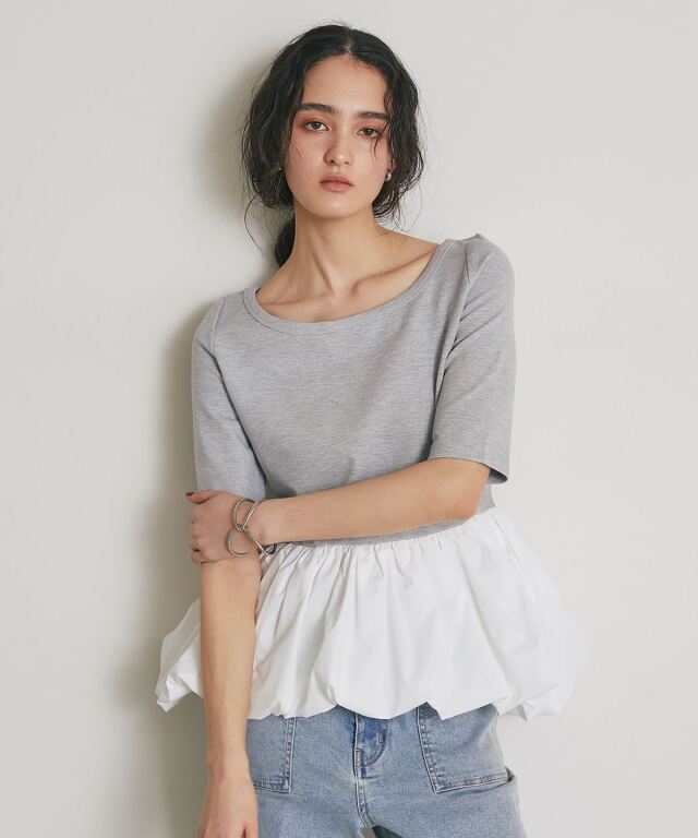 ARVELLIA】ASYMMETRIC BALLOON TOP