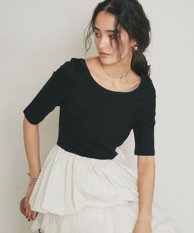 【ARVELLIA】ASYMMETRIC BALLOON TOP