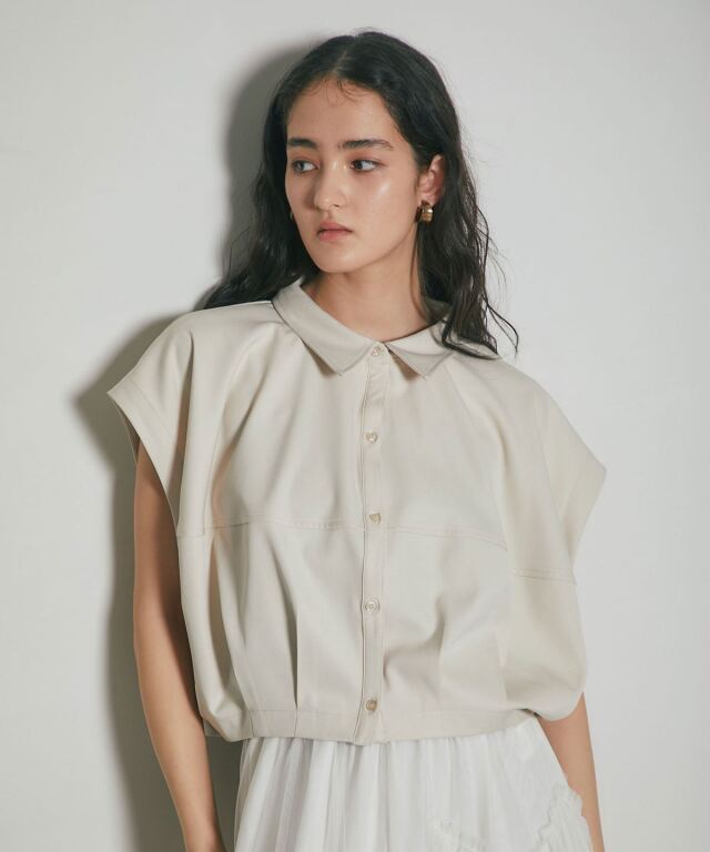 ARVELLIA】TUCKED SHORT VEST