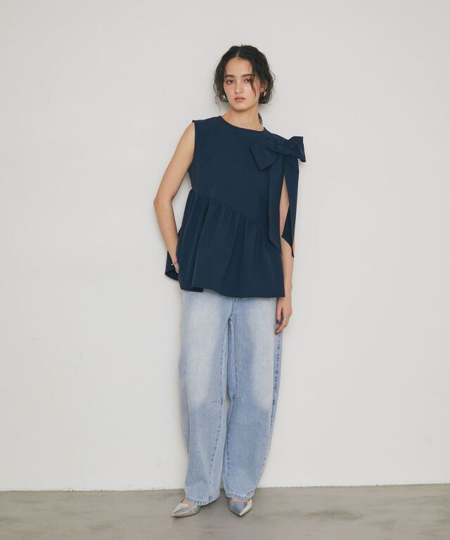 ＊はな4702＊スピック&amp;スパンノーブル エアリーブラウス 今季購入完売 GLOBAL WORK（グローバルワーク） ブラウス シャツ エアリーリラックス