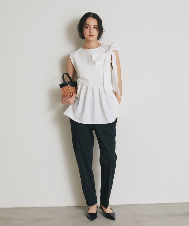 ＊はな4702＊スピック&amp;スパンノーブル エアリーブラウス 今季購入完売 GLOBAL WORK（グローバルワーク） ブラウス シャツ エアリーリラックス