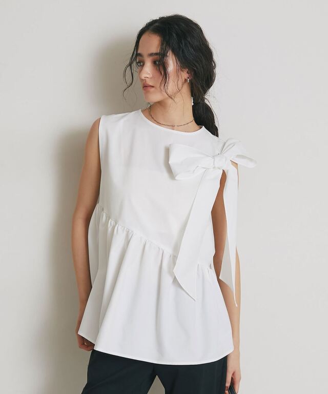 ARVELLIA】SCULPTURAL BOW TOP
