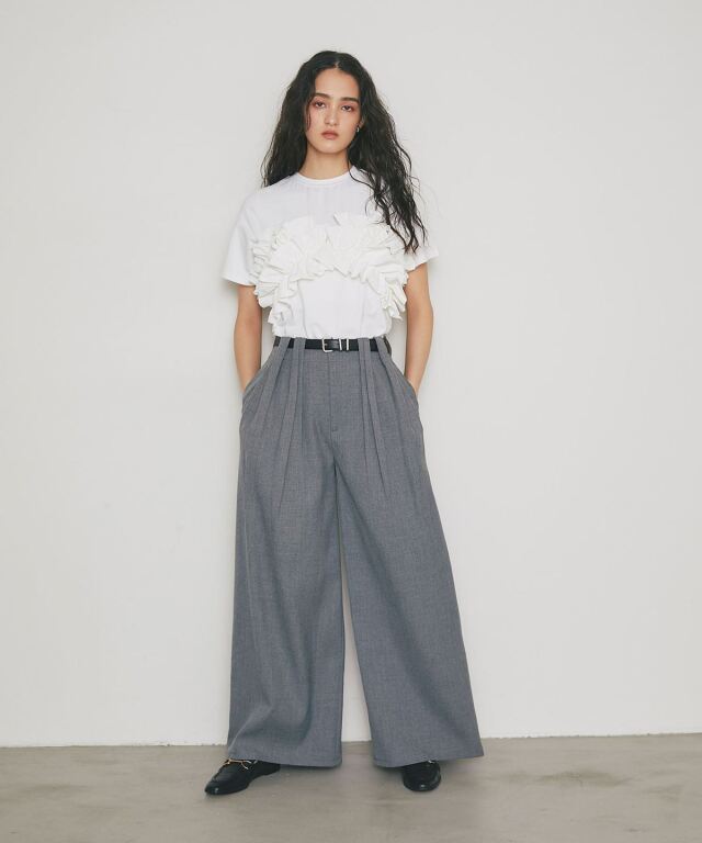 ARVELLIA】2WAY LAYERED RUFFLE TOP