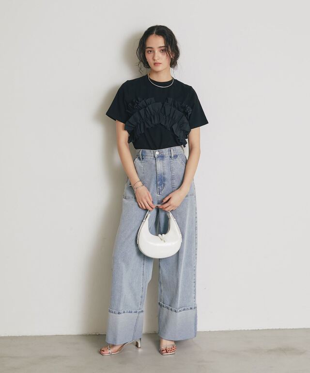 ARVELLIA】2WAY LAYERED RUFFLE TOP