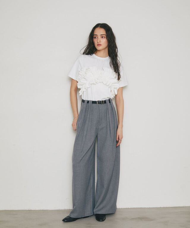 ARVELLIA】2WAY LAYERED RUFFLE TOP