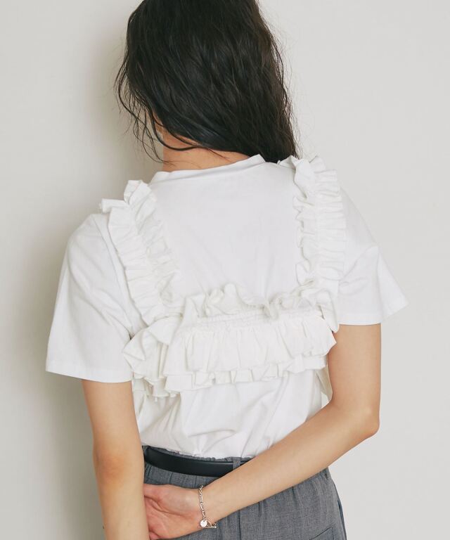 ARVELLIA】2WAY LAYERED RUFFLE TOP