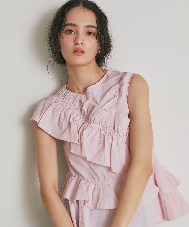ARVELLIA】ASYMMETRIC CASCADE TOP