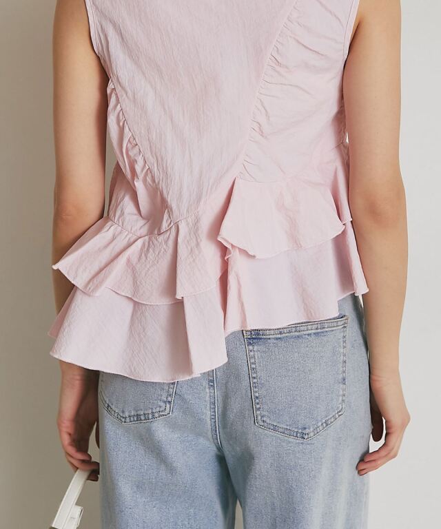 ARVELLIA】ASYMMETRIC CASCADE TOP