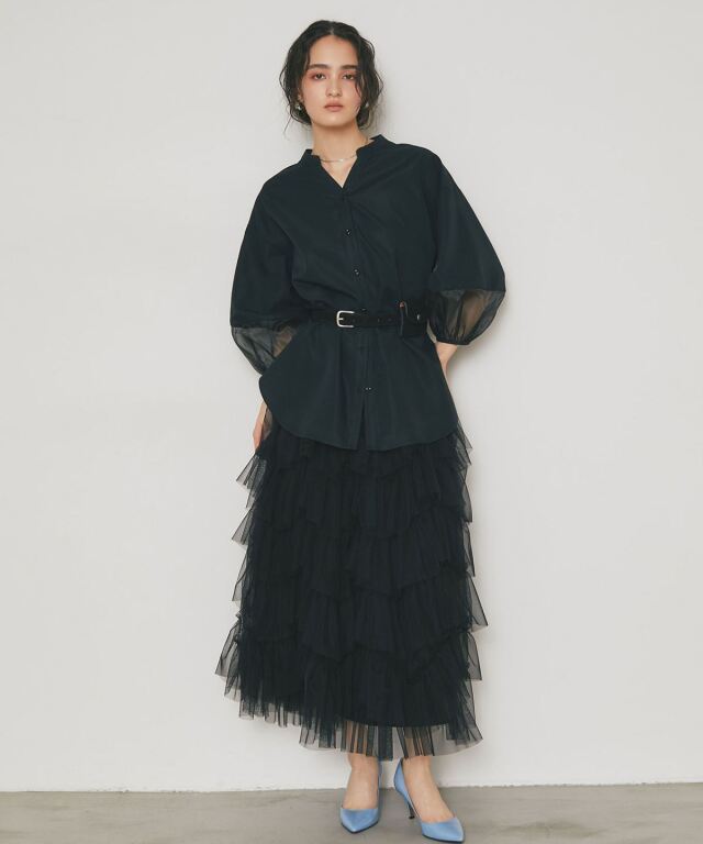 芽來 ARVELLIA】AIRY SLEEVE SHIRT