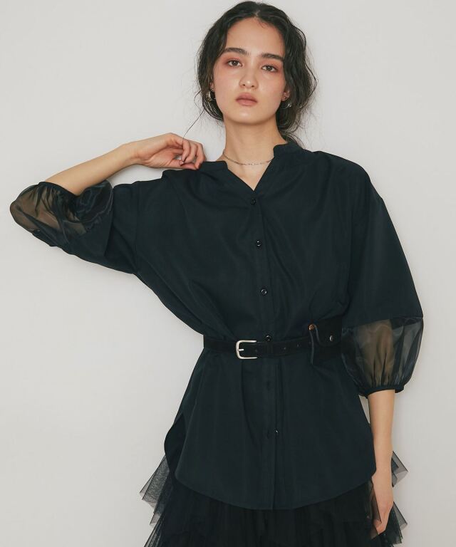 ARVELLIA】AIRY SLEEVE SHIRT