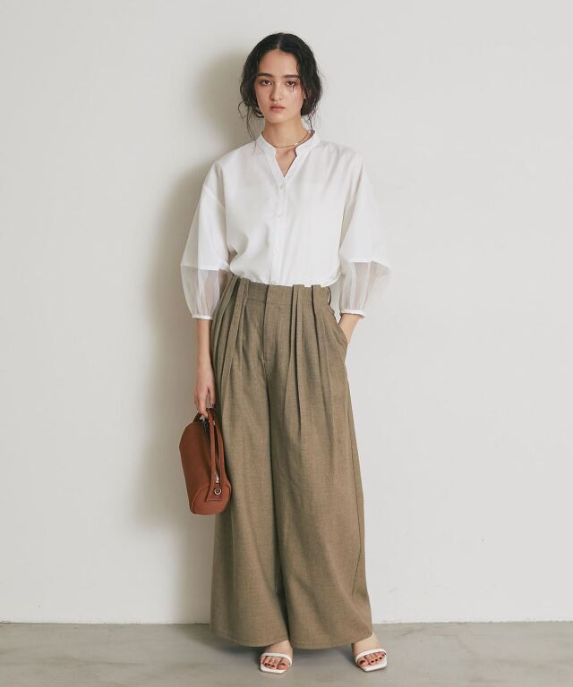 ARVELLIA】AIRY SLEEVE SHIRT