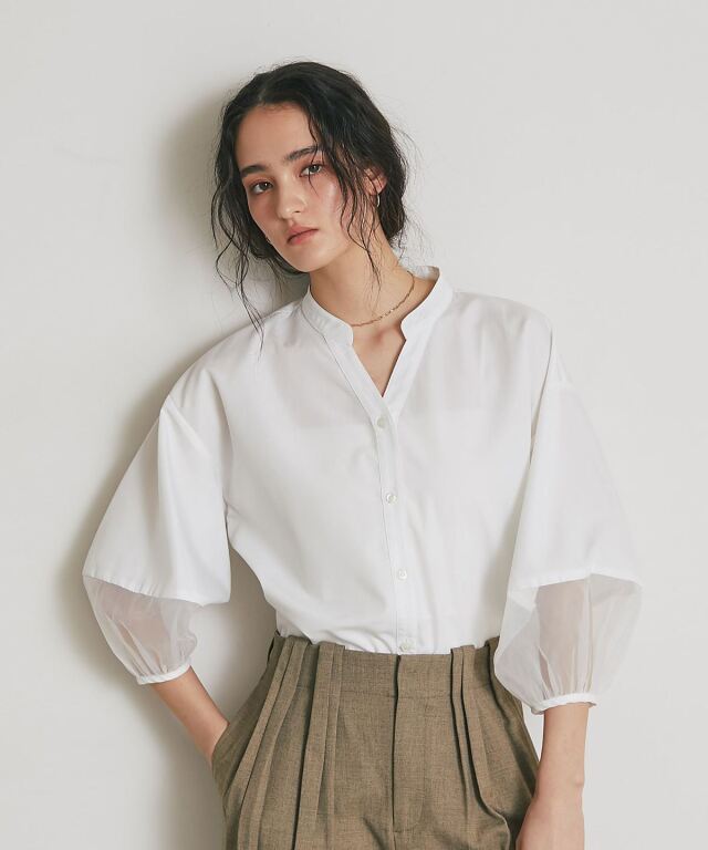 ARVELLIA】AIRY SLEEVE SHIRT