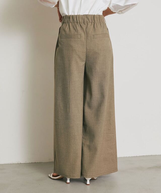 ARVELLIA】SCULPTED TUCK WIGE PANTS