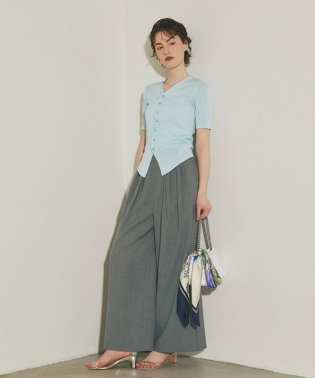 ARVELLIA】RUVHED KNIT TOP