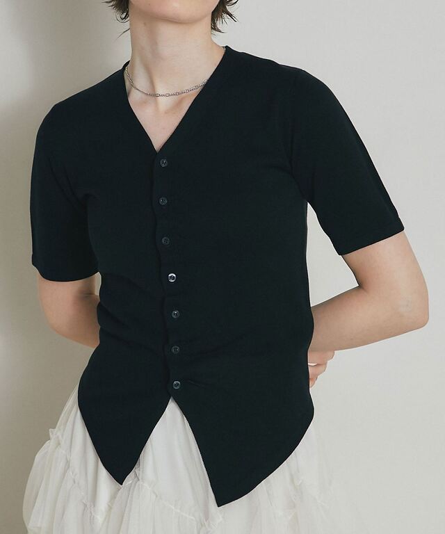 ARVELLIA】RUVHED KNIT TOP
