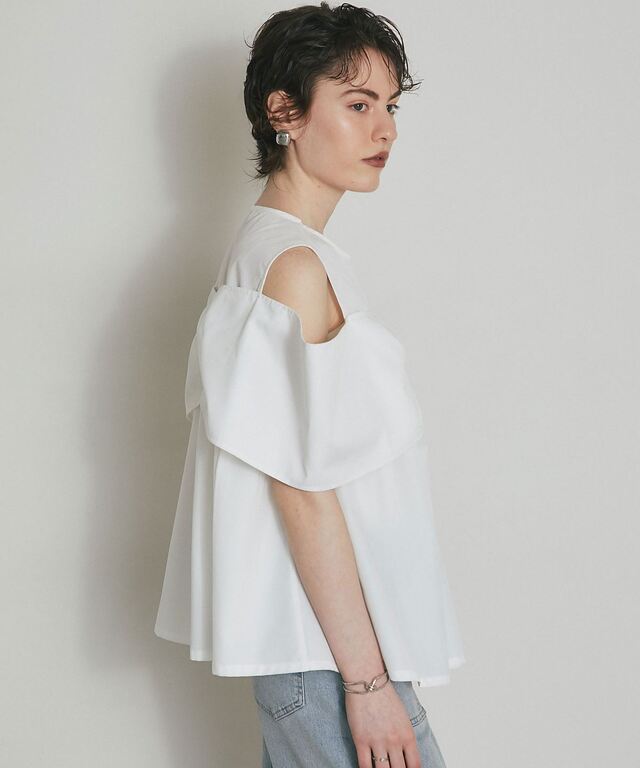 ARVELLIA】 SCULPTED BOW BLOUSE