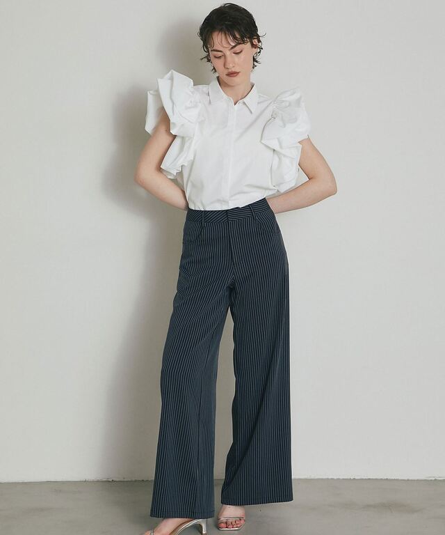 ARVELLIA】AIRY RUFFLE BLOUSE