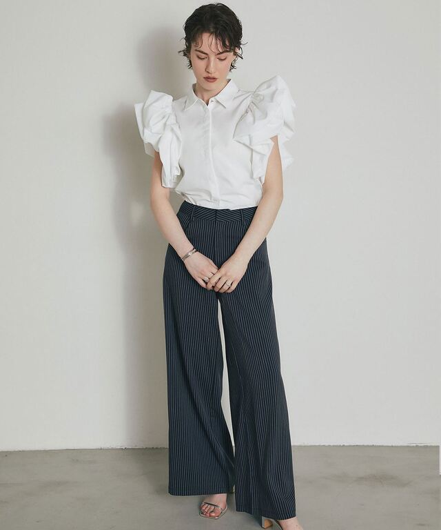 ARVELLIA】AIRY RUFFLE BLOUSE