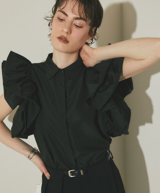 4月発売予定【ARVELLIA】AIRY RUFFLE BLOUSE